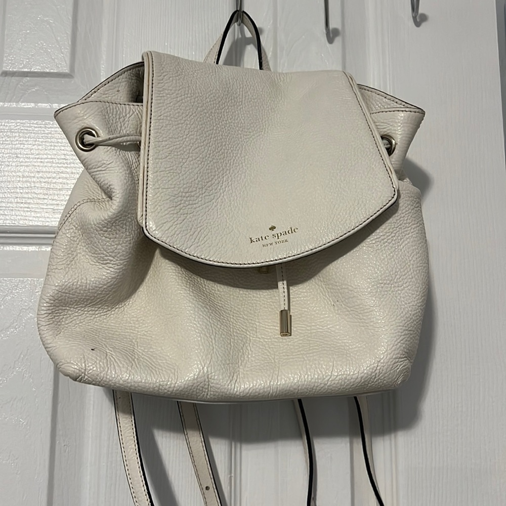 Kate spade white book bag